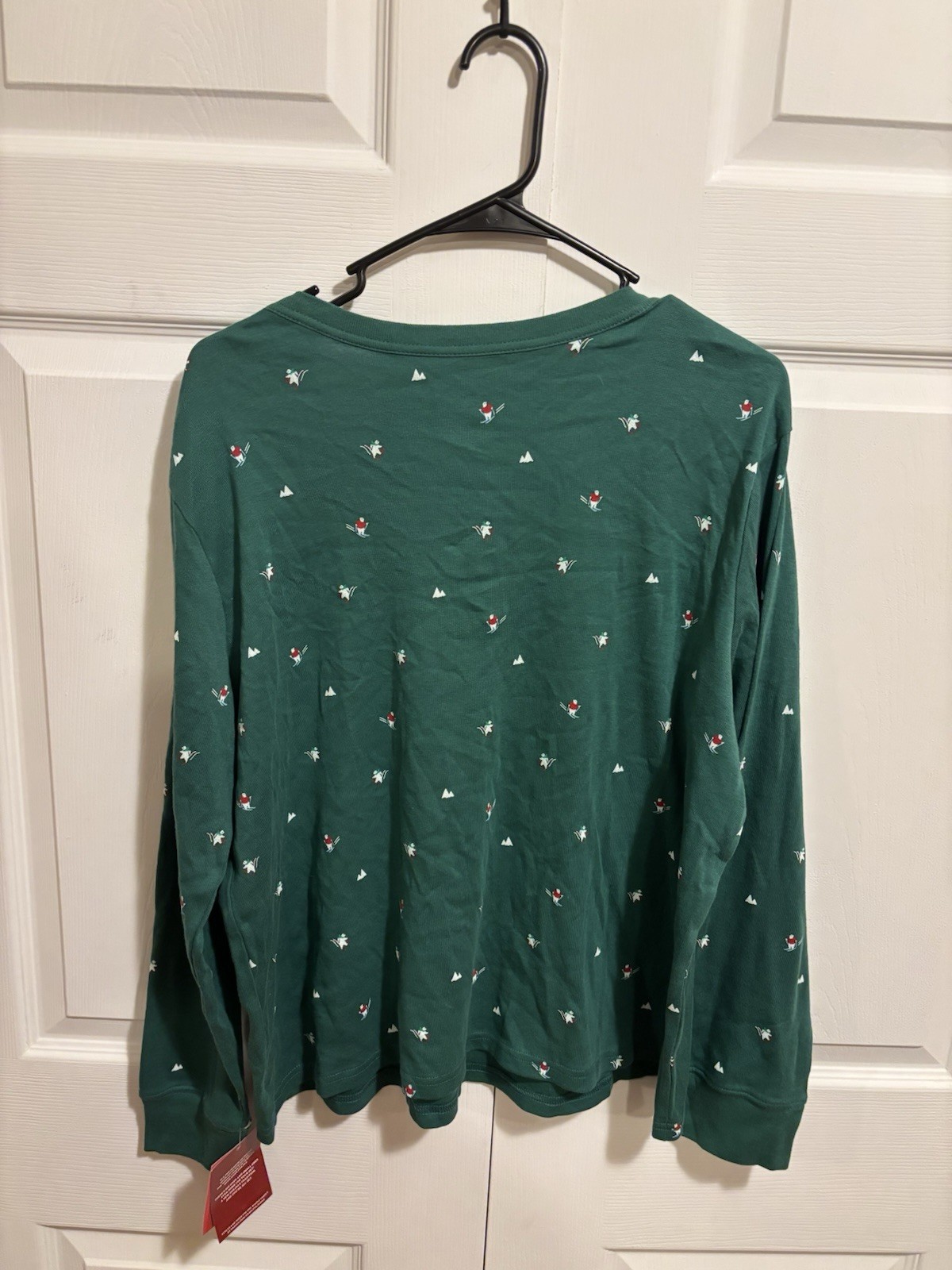 Wondershop Women’s Green Long Sleeve T-Shirt Polar Bears Christmas, Size XL