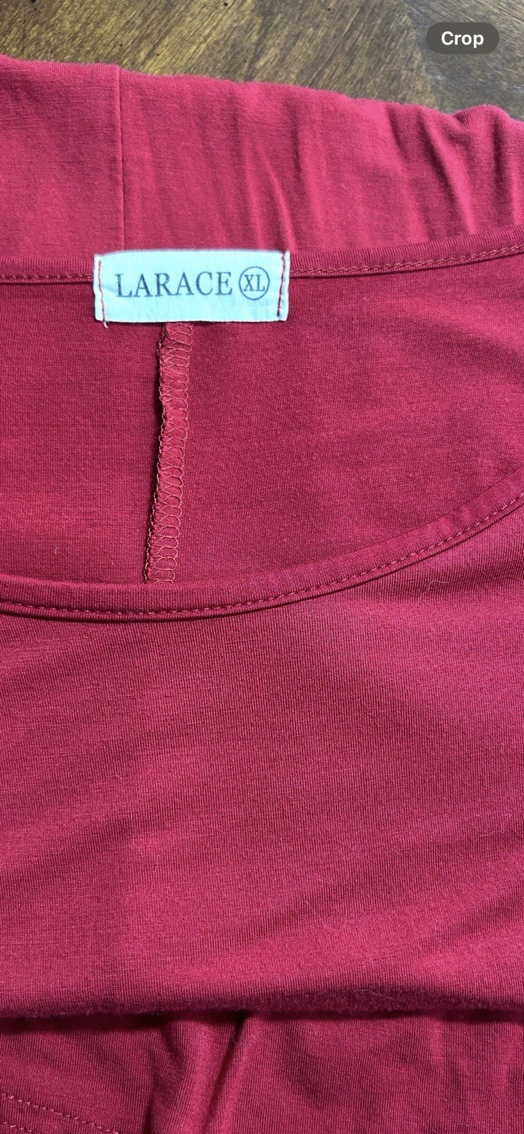 Larace Women’s Swing Tunic Scoop Neck Top Size XL Short Sleeve Lipstick Red