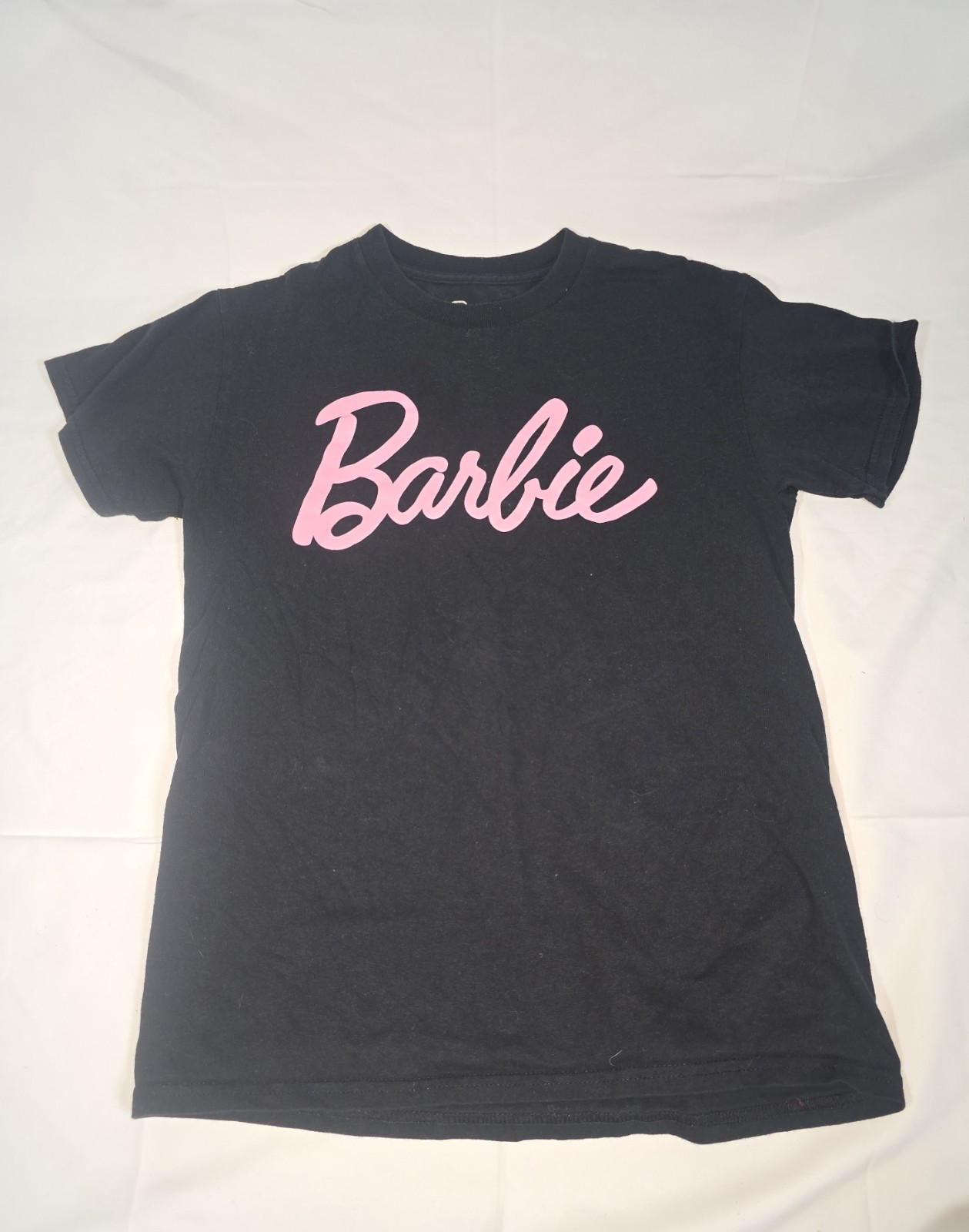 Pre Owned Women’s T Shirt Barbie Logo Size Small Color Black