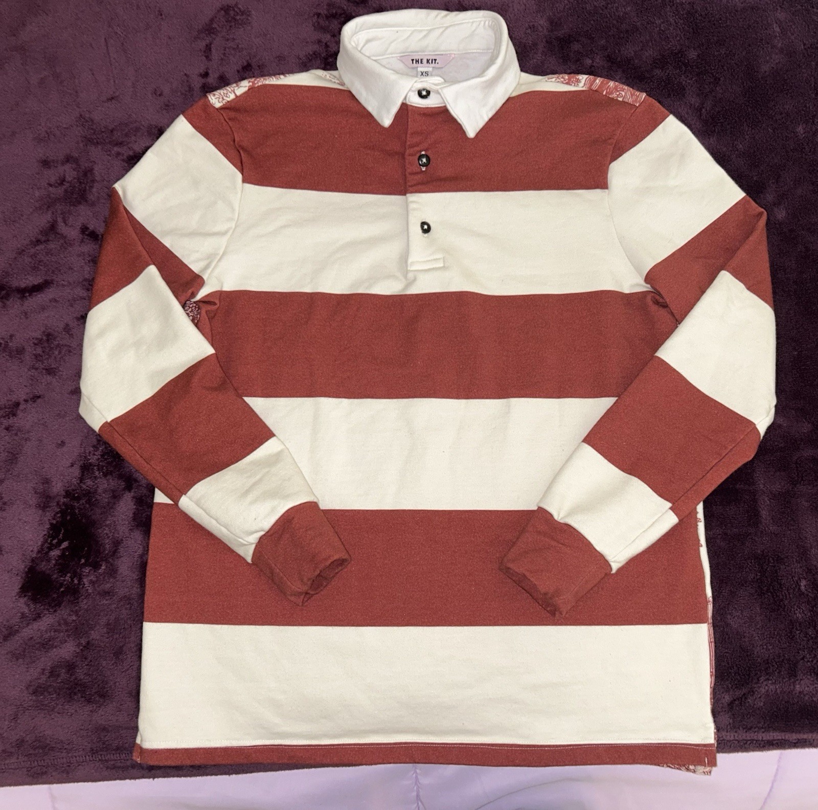 THE KIT Kieran Rugby Polo Shirt-Streetwear-Art-XS-NWOT-MSRP$88-Daniel Vosovic