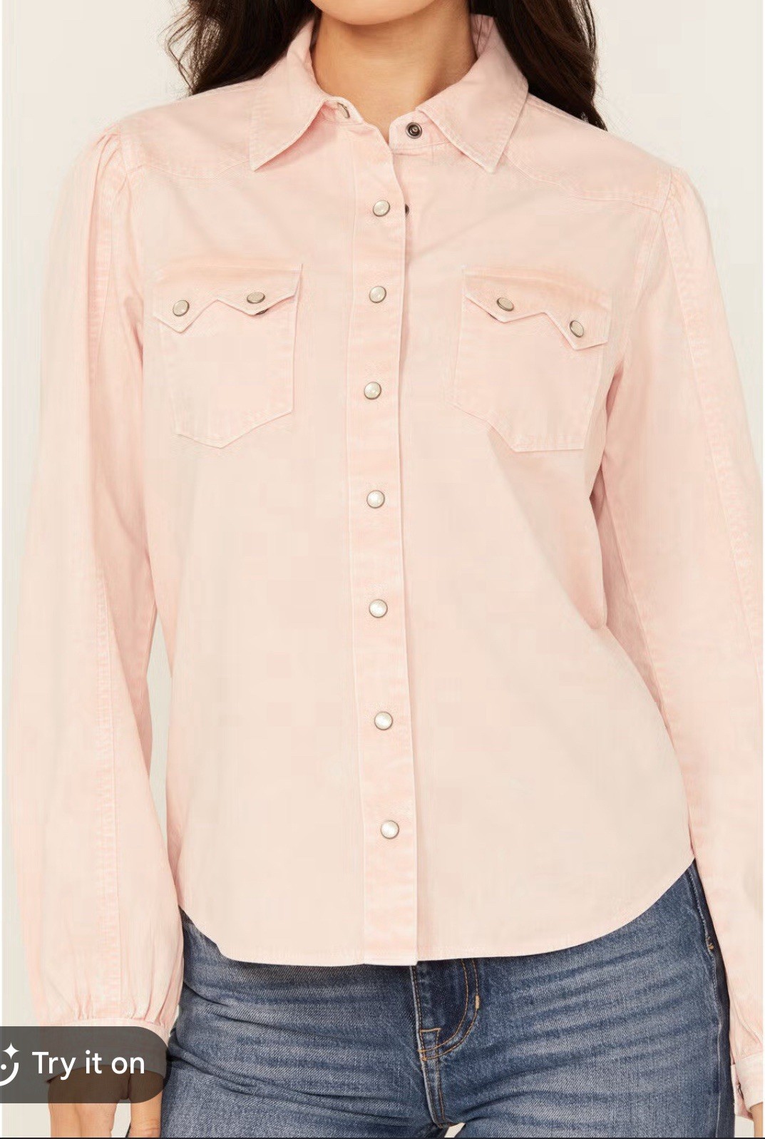 Cruel Girl Women’s Sold Long Sleeve Pearl Snap Western Shirt Size XL