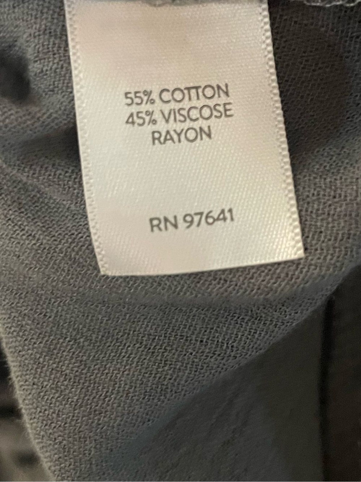 J. Jill Ombré Gray Tie Front Button Down Blouse Cotton Viscose Size Large