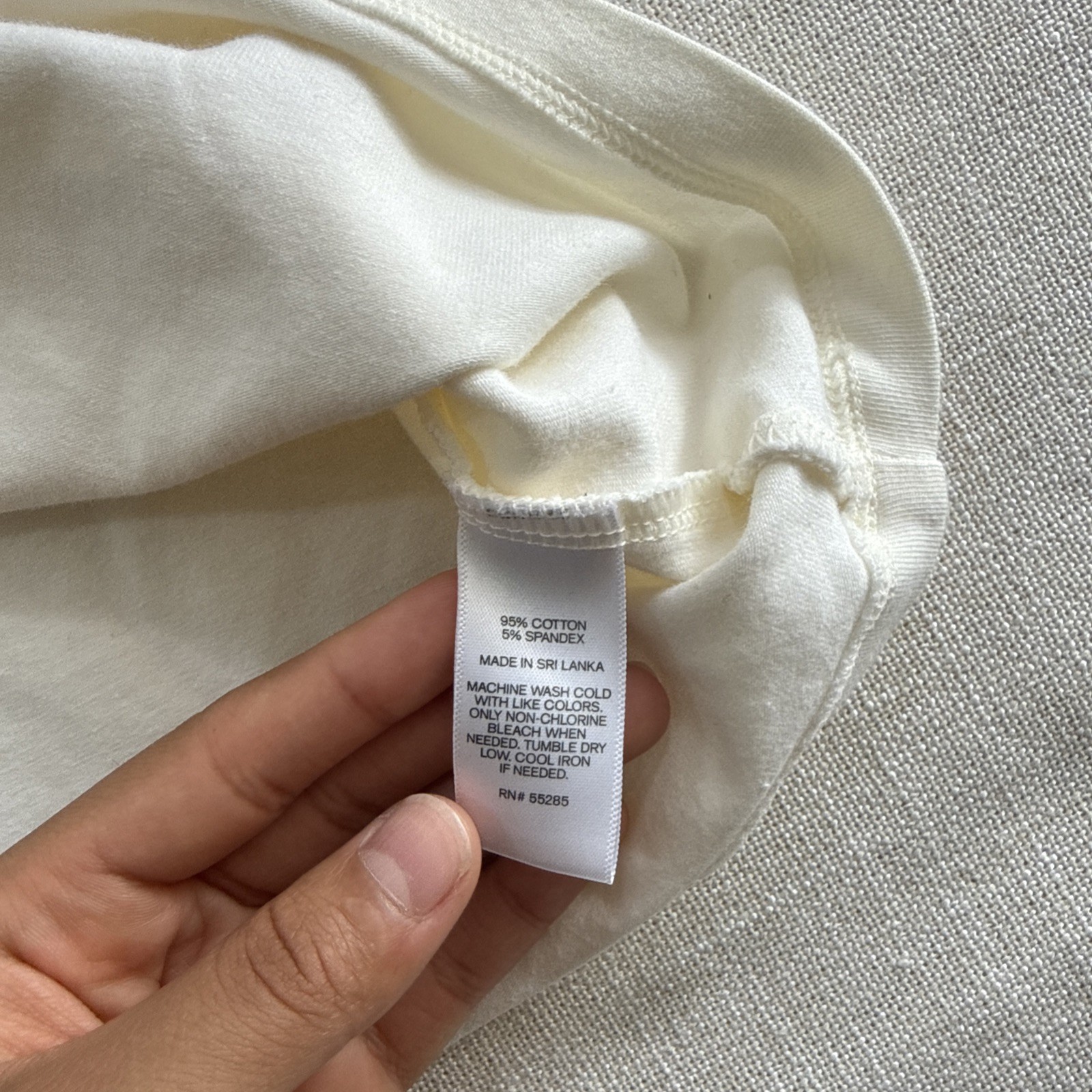 Express Cami Tank Top SP Ivory Basic Layer Stretch Feminine Minimalist
