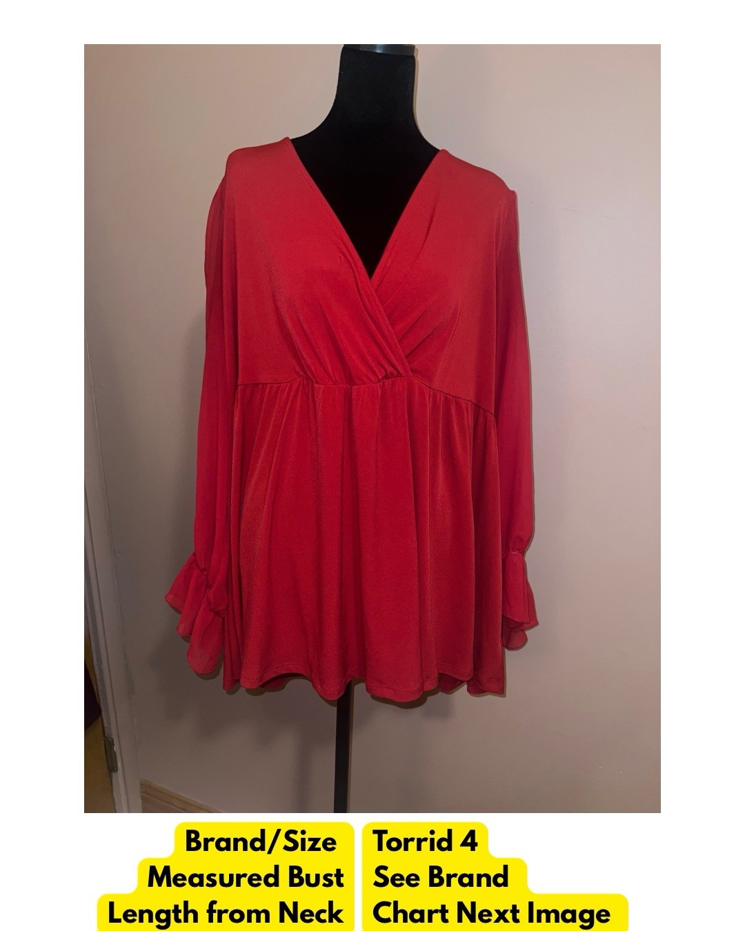 Torrid Size 4 Blouse/Top Bundle (Qty 5)