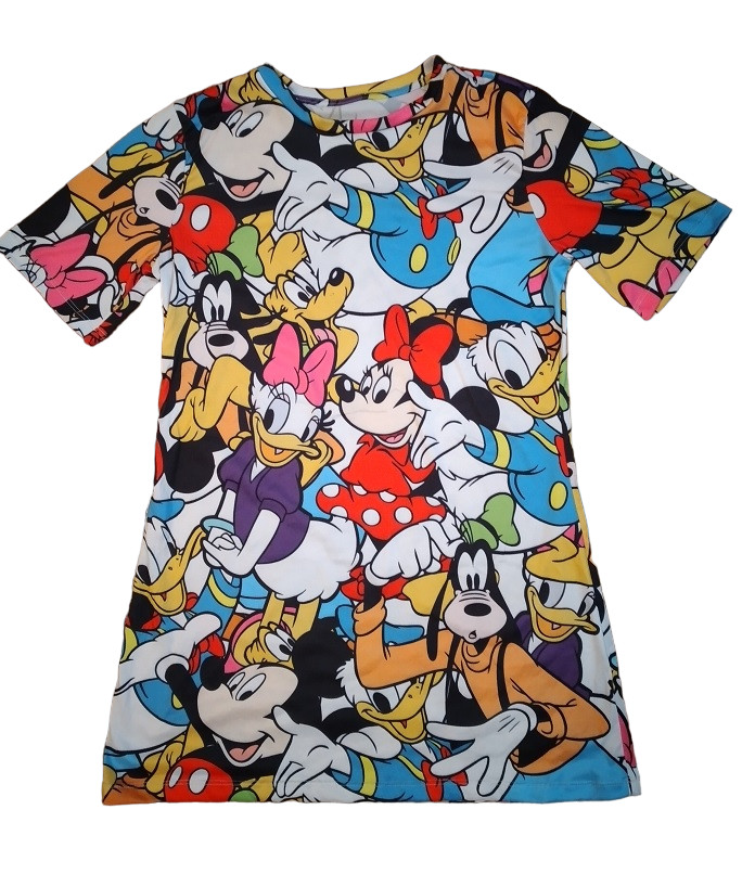 Disney All Over Print Women’s T-Shirt – Mickey Mouse / Donald Duck / Goofy +