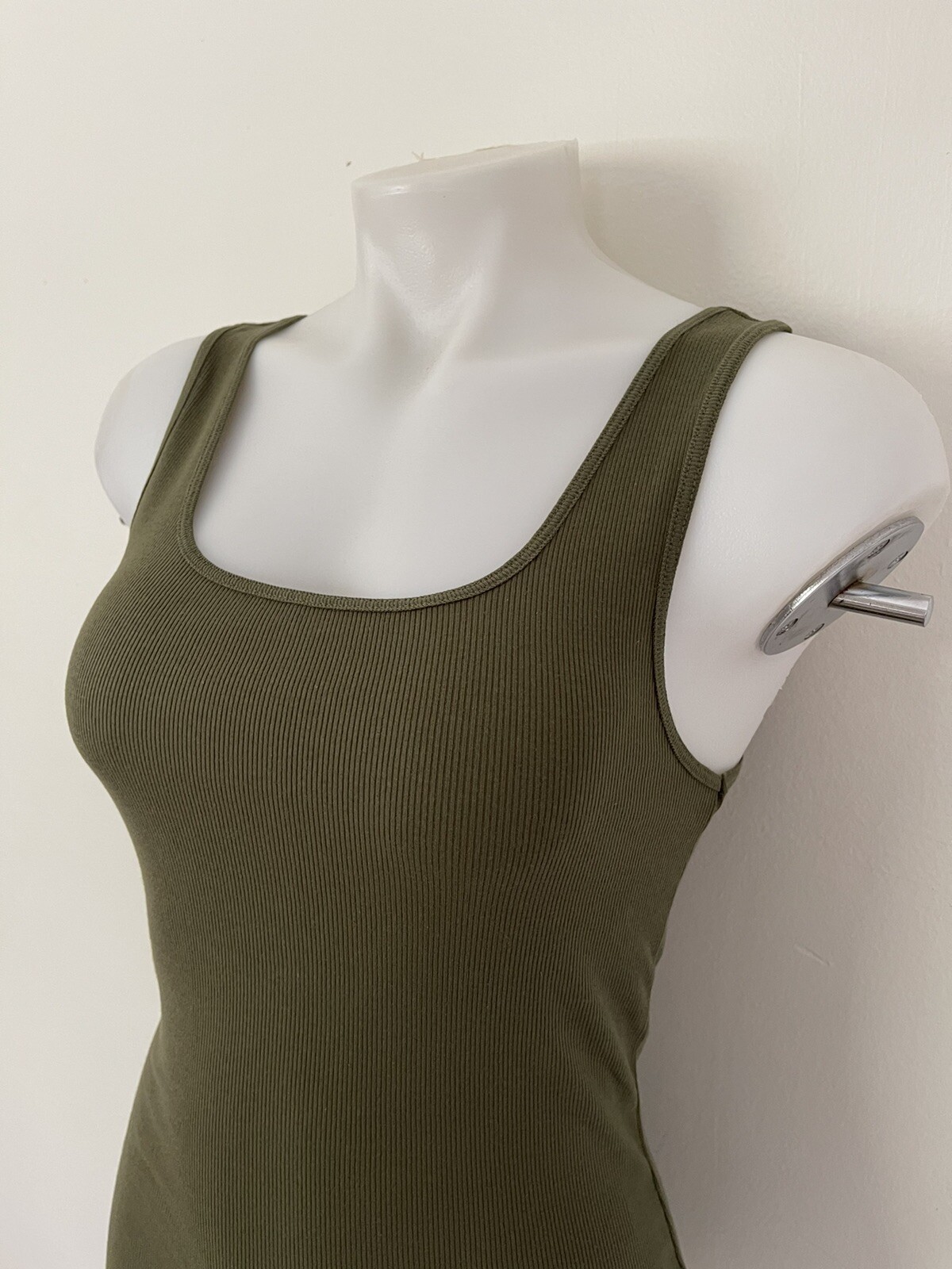 Gap Women’s Stretchy Tank Top Ribbed Army Green XS, S, M, L, XL, 2XL – XXL NWT