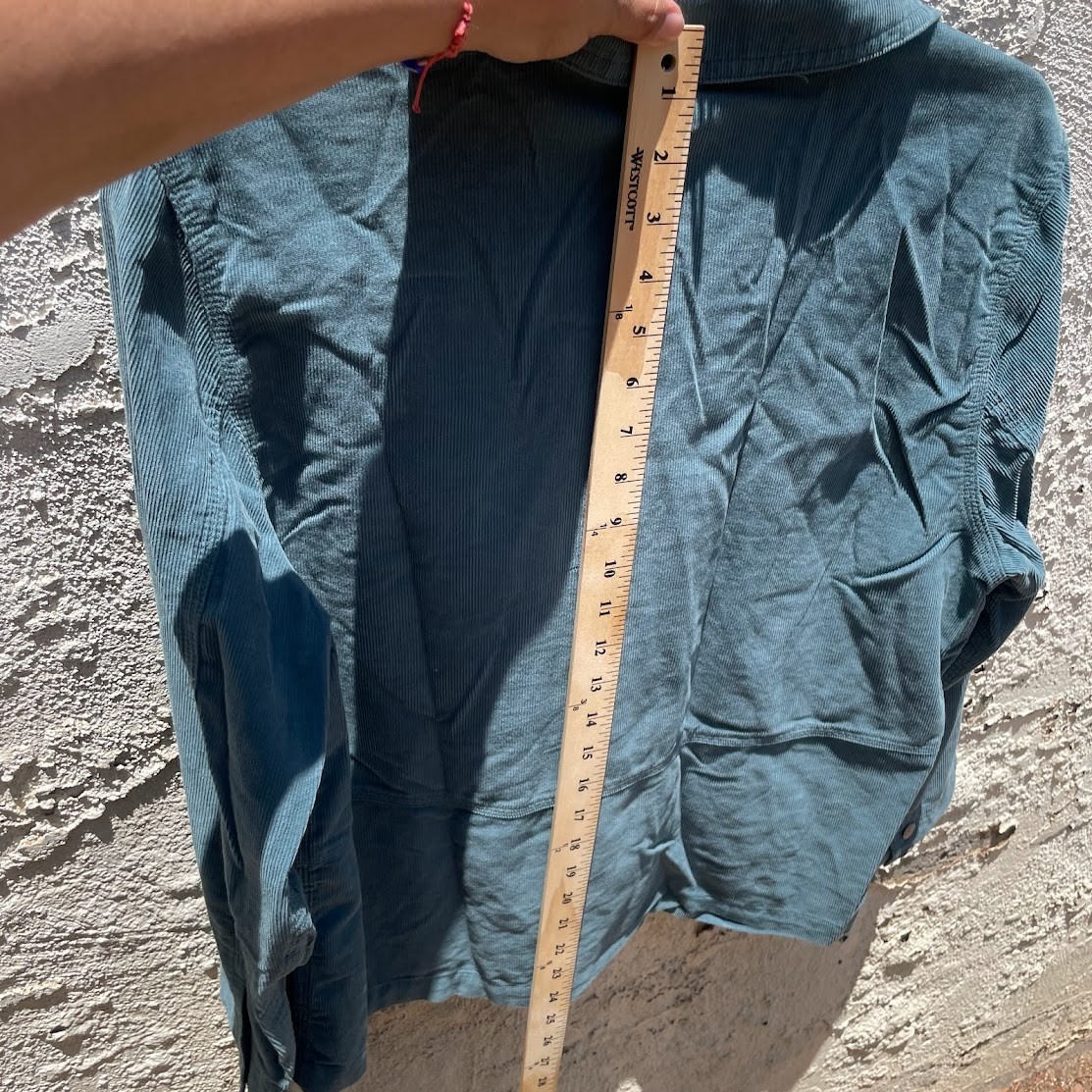 Lee Workwear Corduroy Chore Jacket Women’s Small Blue Green Cotton Overshirt