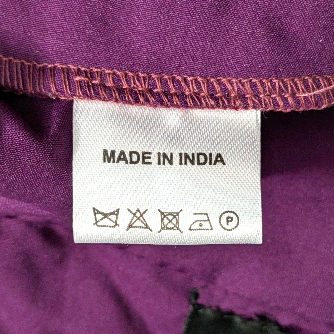 Indya Luxe Purple Plum with Gold Embroidery Sari Saree Blouse Crop Top Sz S NWT