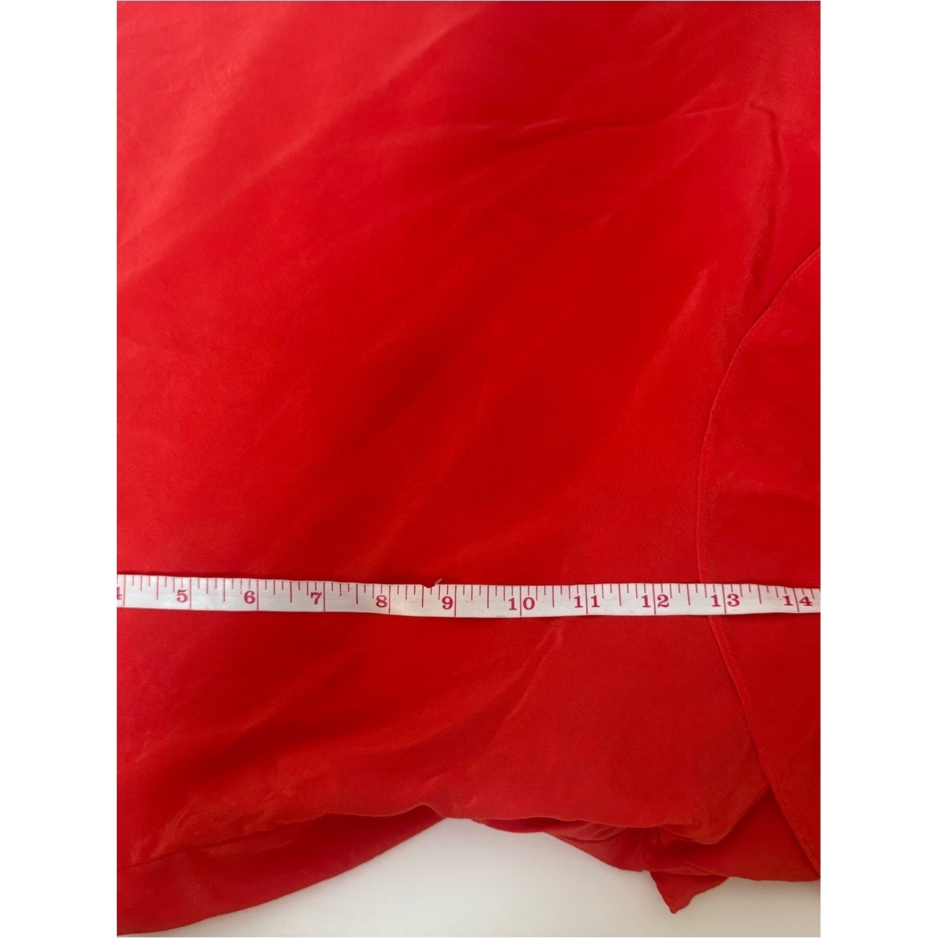 J.Crew 100% Silk Cold Shoulder Ruffle Top Coral Orange Size 10