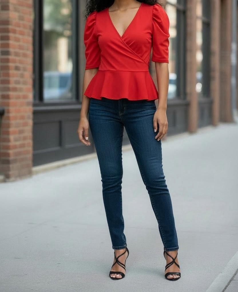 Grace Karin Red Top Size Large