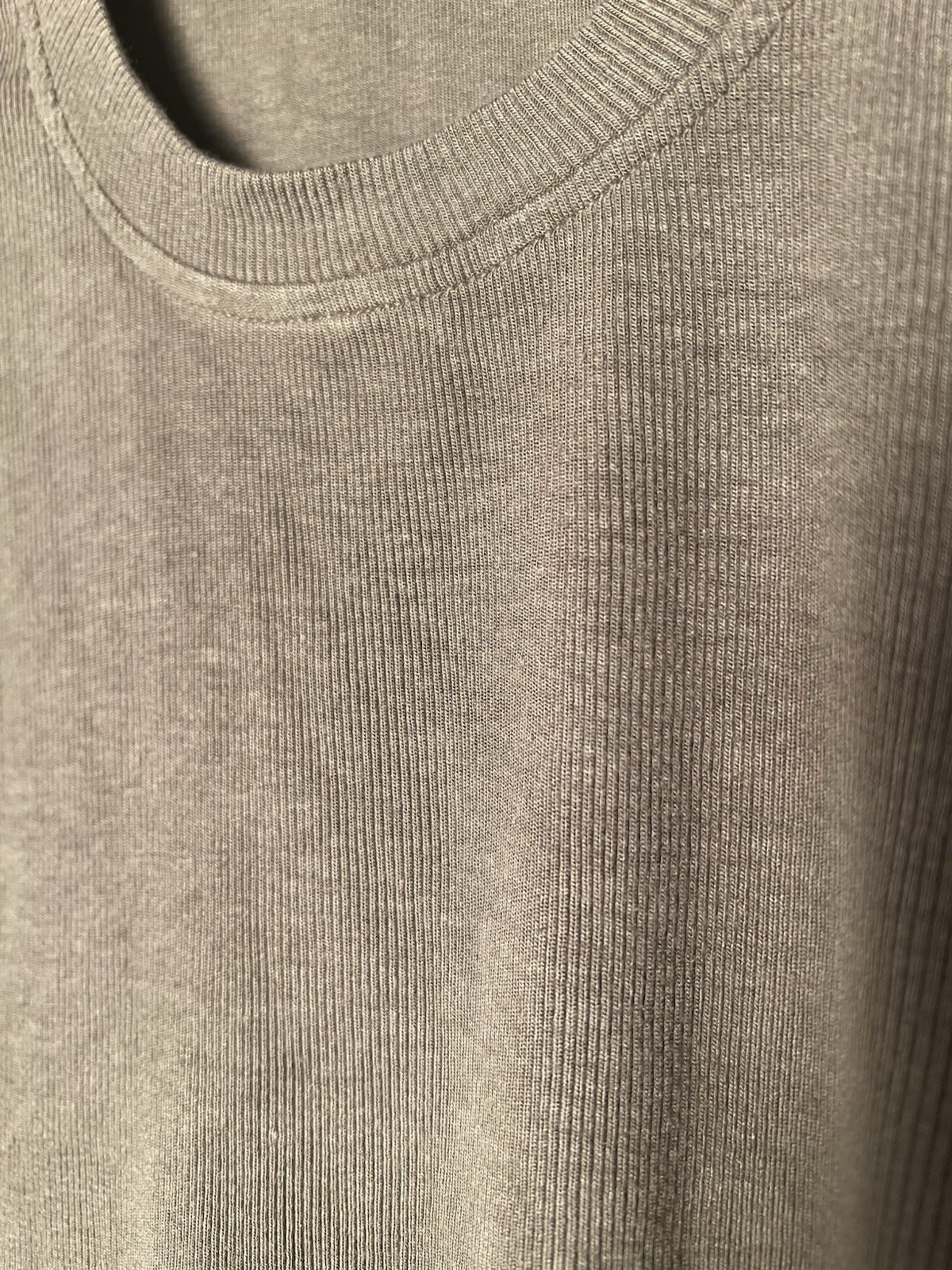 Sundays By Wearesundays Top M Olive Silk Blend Puff Long Sleeve Ribbed Knit Boho