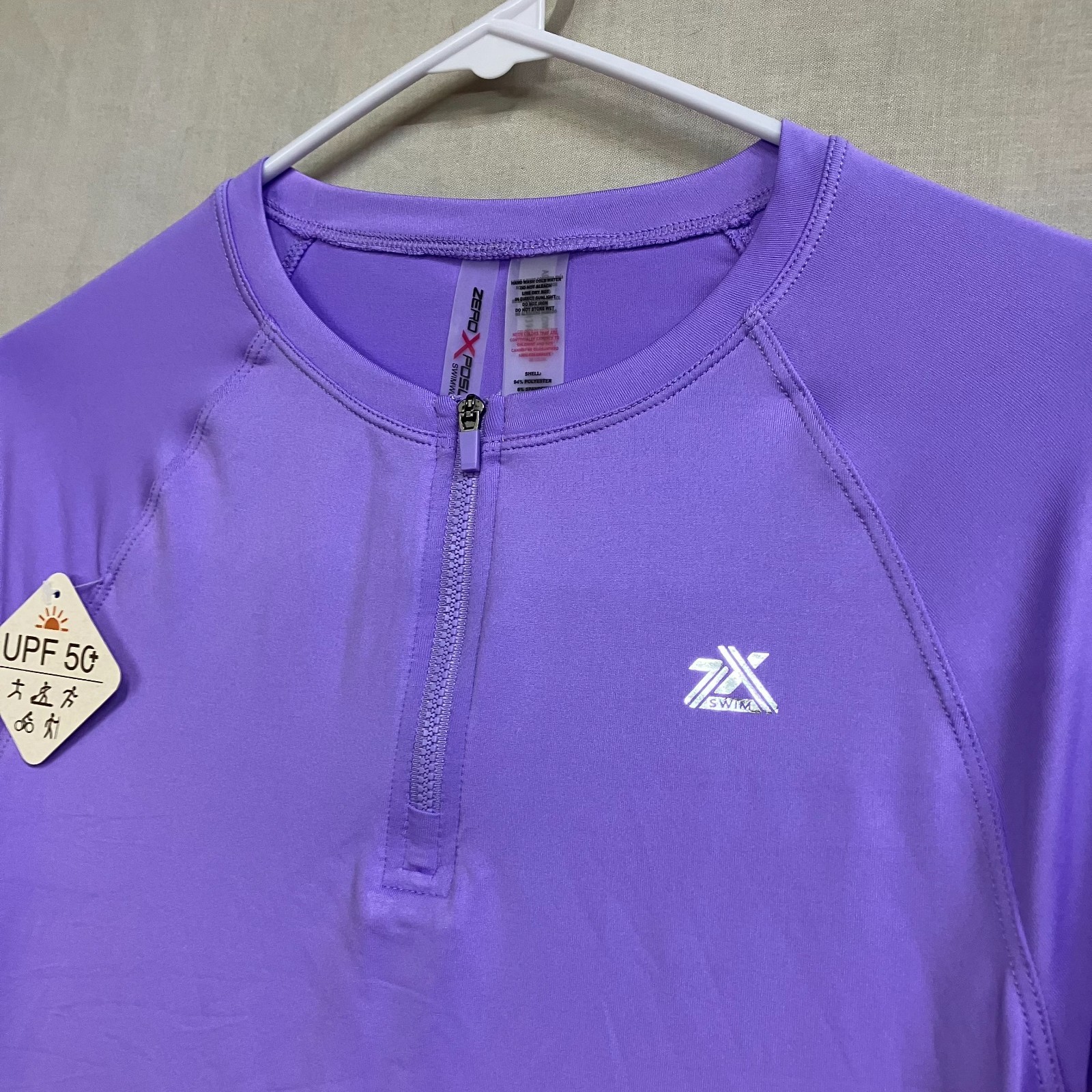 ZeroXposur Sun Protection Top Women’s Small Willow Long Sleeve Raglan UPF 30+