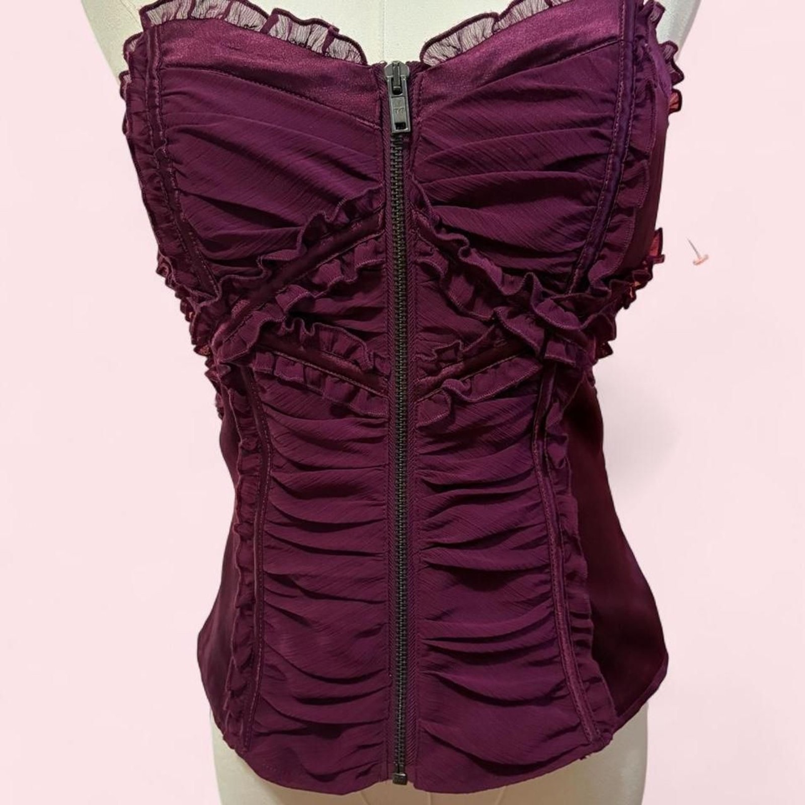 Bebe Women’s Purple and Burgundy Corset