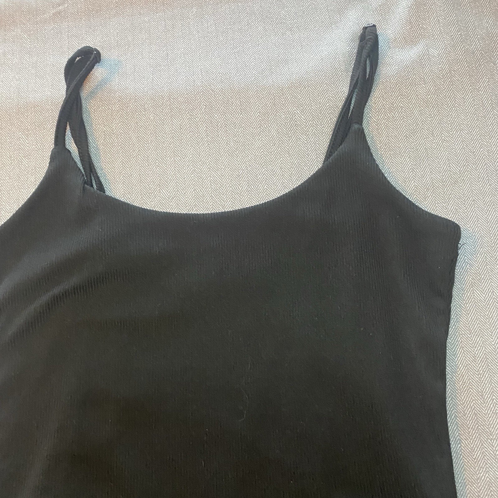 Black Seamless Bodysuit Women’s Medium Adjustable Straps Snap Closure Stretch
