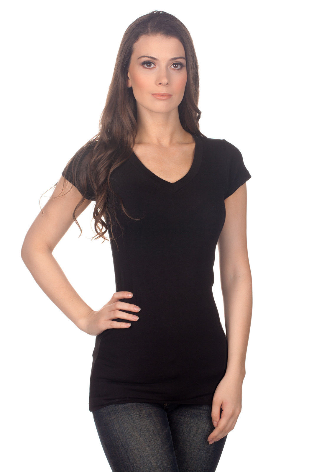 Tresics Women’s V-Neck Capsleeve T-Shirt SC3263A