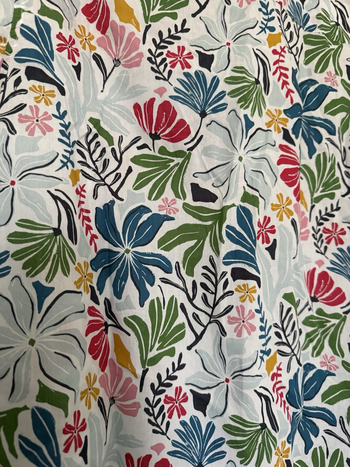 Seasalt Cornwall Larissa Shirt Seaweed Flower Chalk multi-floral print Size 16
