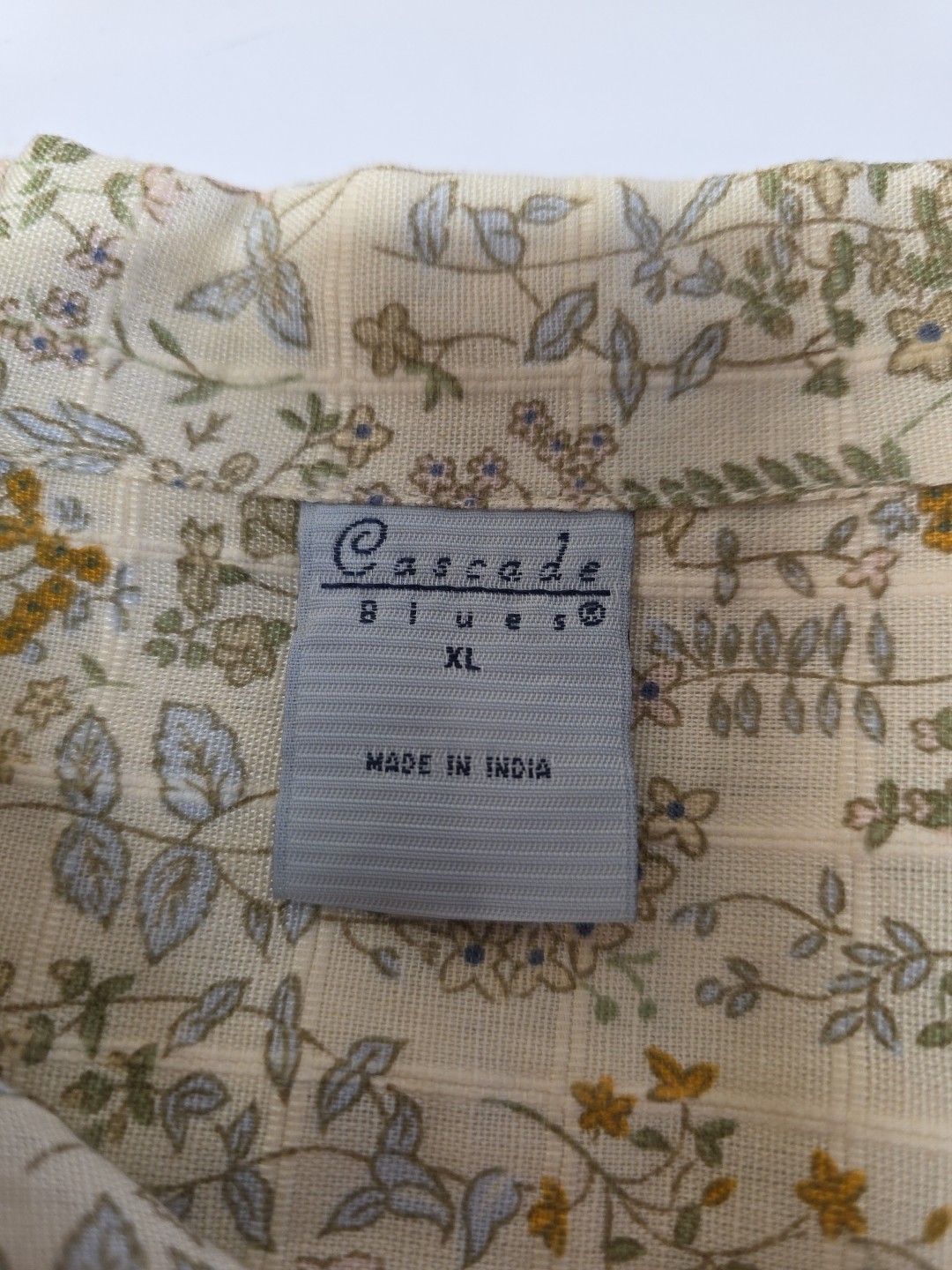Vtg Cascade Blues Button Down Women’s XL Shirt Floral Country Core NWT