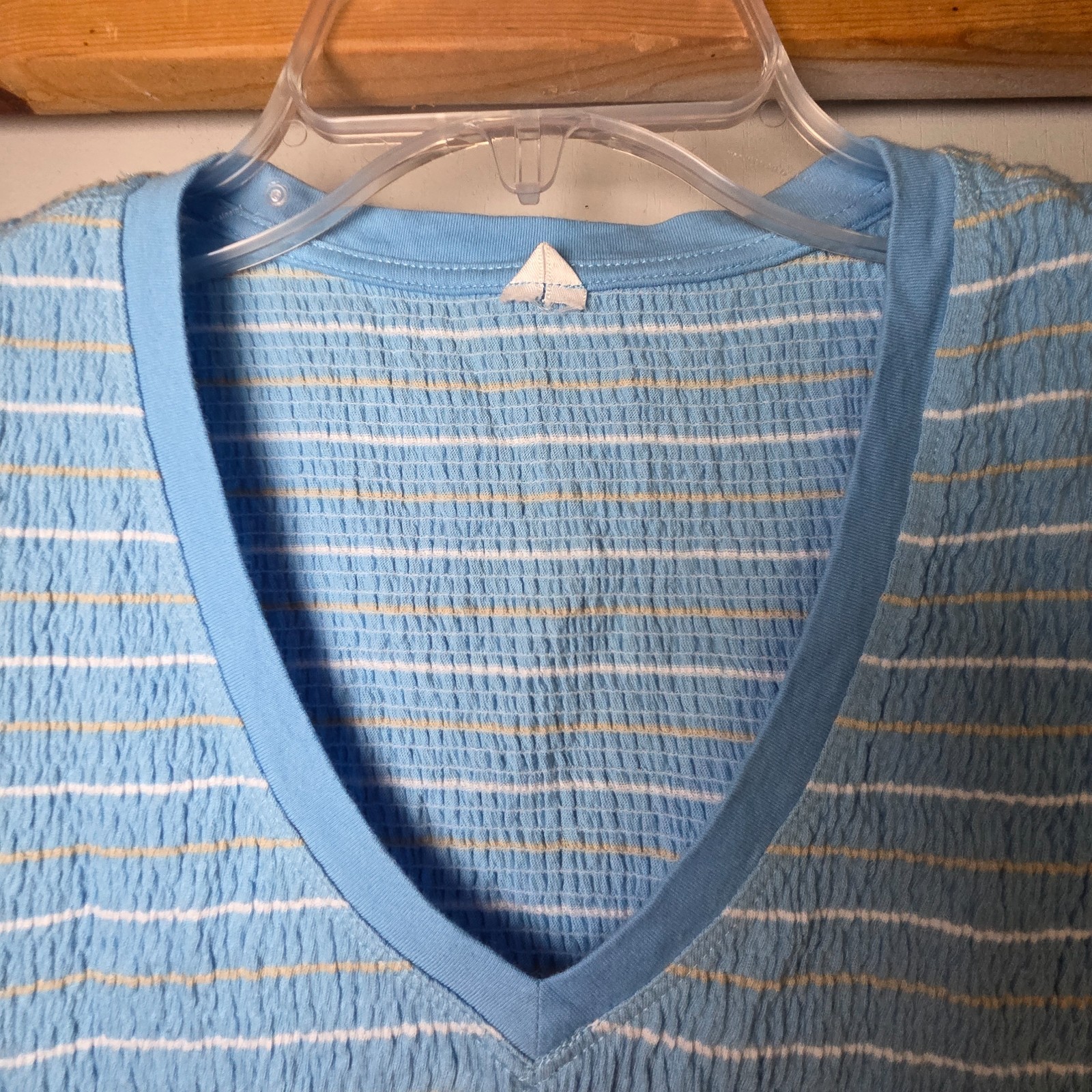 Lole Women’s Tank Top Size Medium Blue Striped 100% Cotton Summer Sleeveless