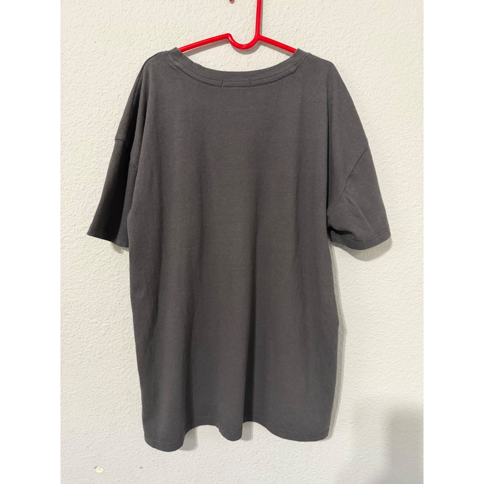 Maurices Womens T-Shirt XS Paris Sport Club Tennis Graphic Charcoal Grey Boxy