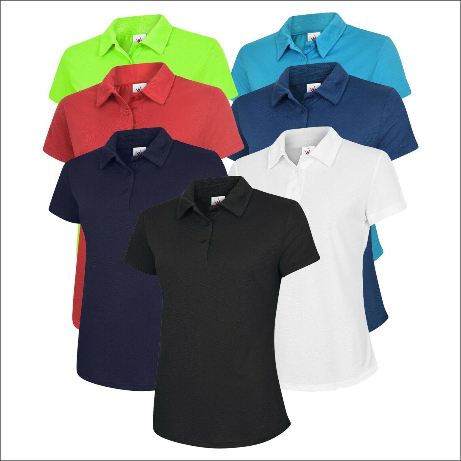 Ladies Sports Poloshirt UNEEK Ultra Cool Women’s Breathable Running Comfort Polo