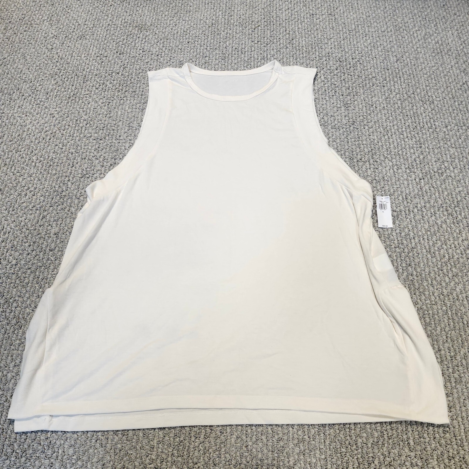 Old Navy Active Ultralite Ivory Sleeveless Tank Top XL NWT