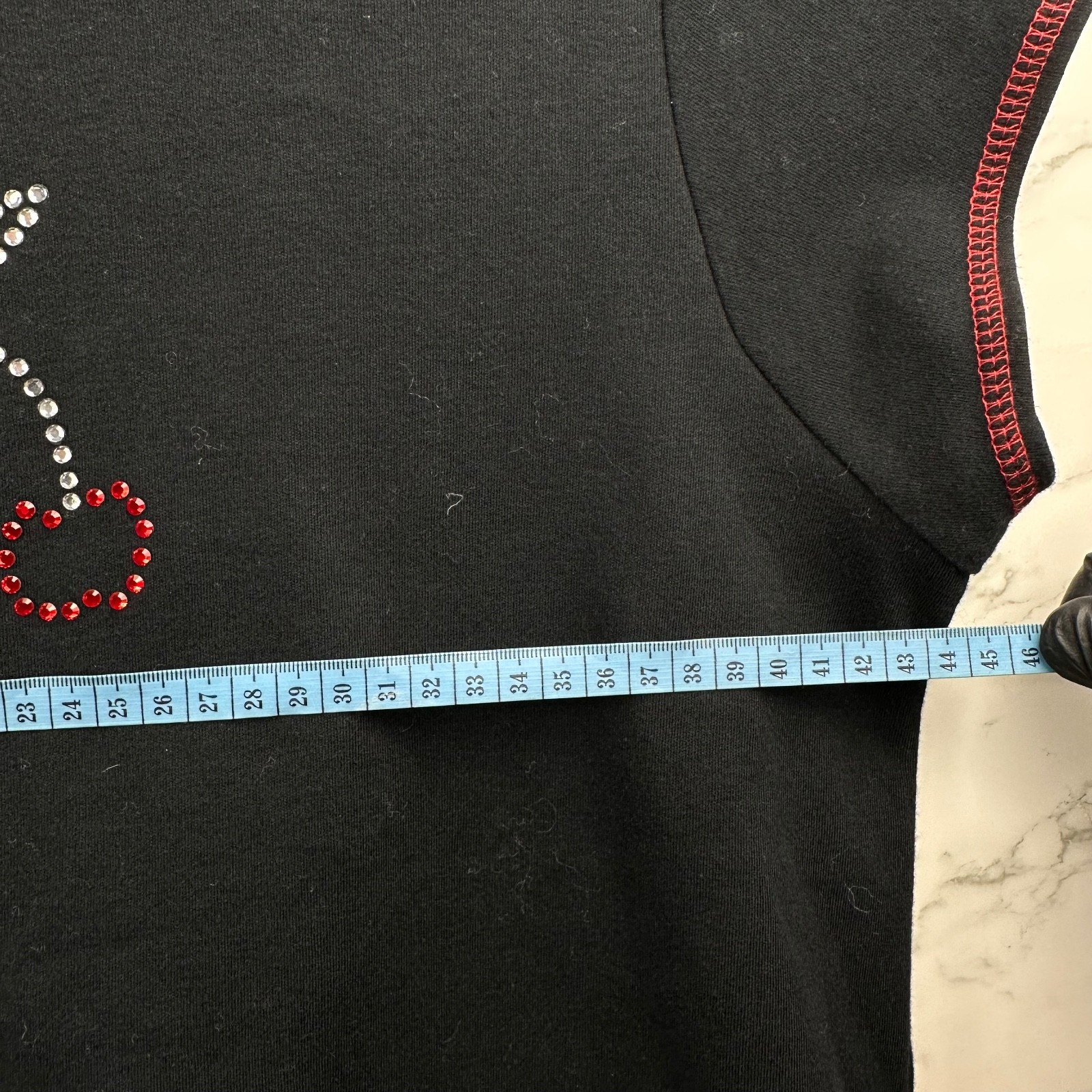 Etam Diamant Cherry Y2K T-shirt Top UK 18 EUR 46 Condition +4/5