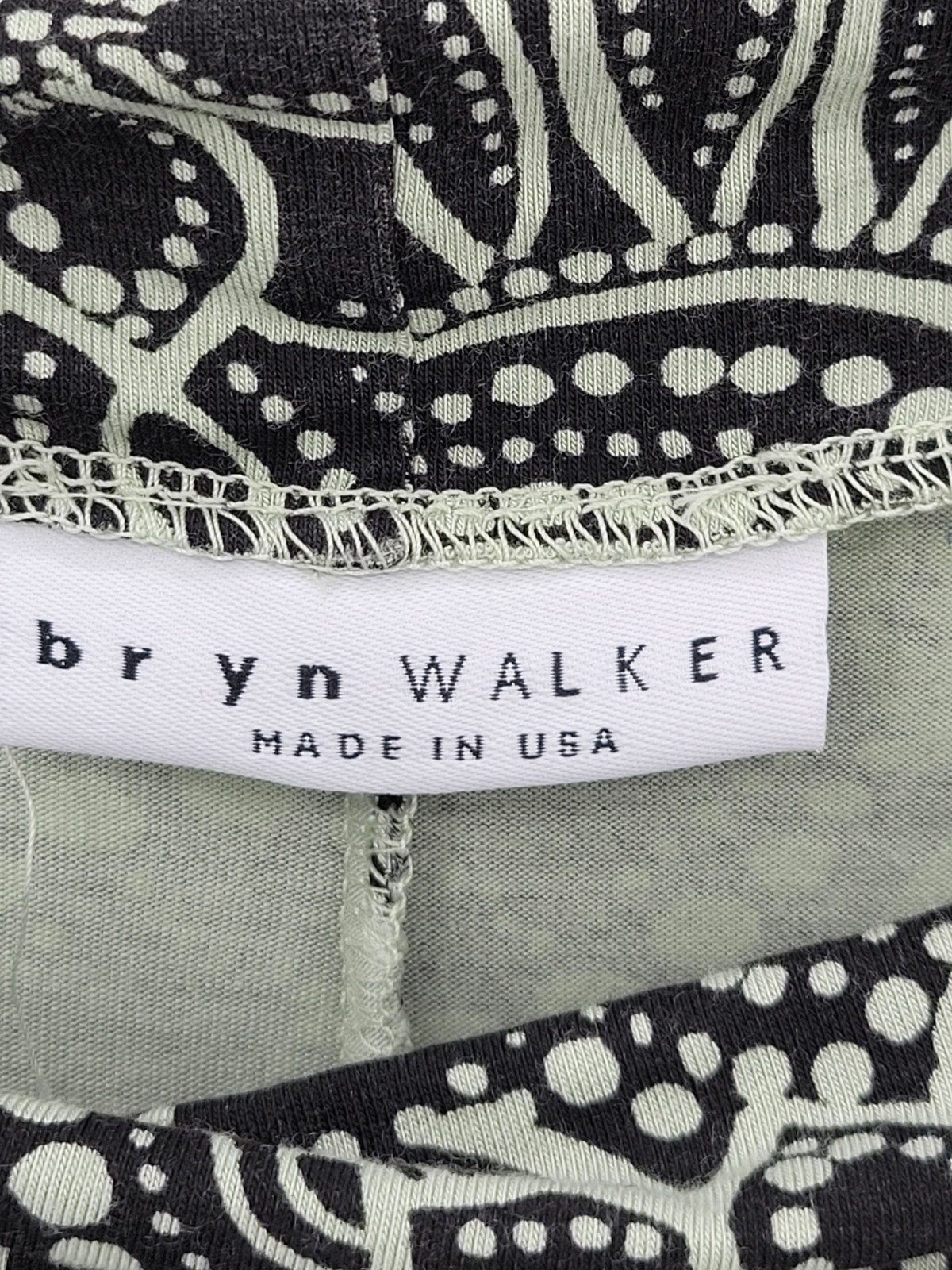 Bryn Walker Top Womens Small Oversized Debo Batwing Dolman Tunic Alfalfa Print
