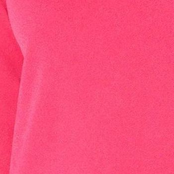 Isaac Mizrahi Live! Women’s Top Sz XL Pebble Knit Printed Cuffs Pink A674508