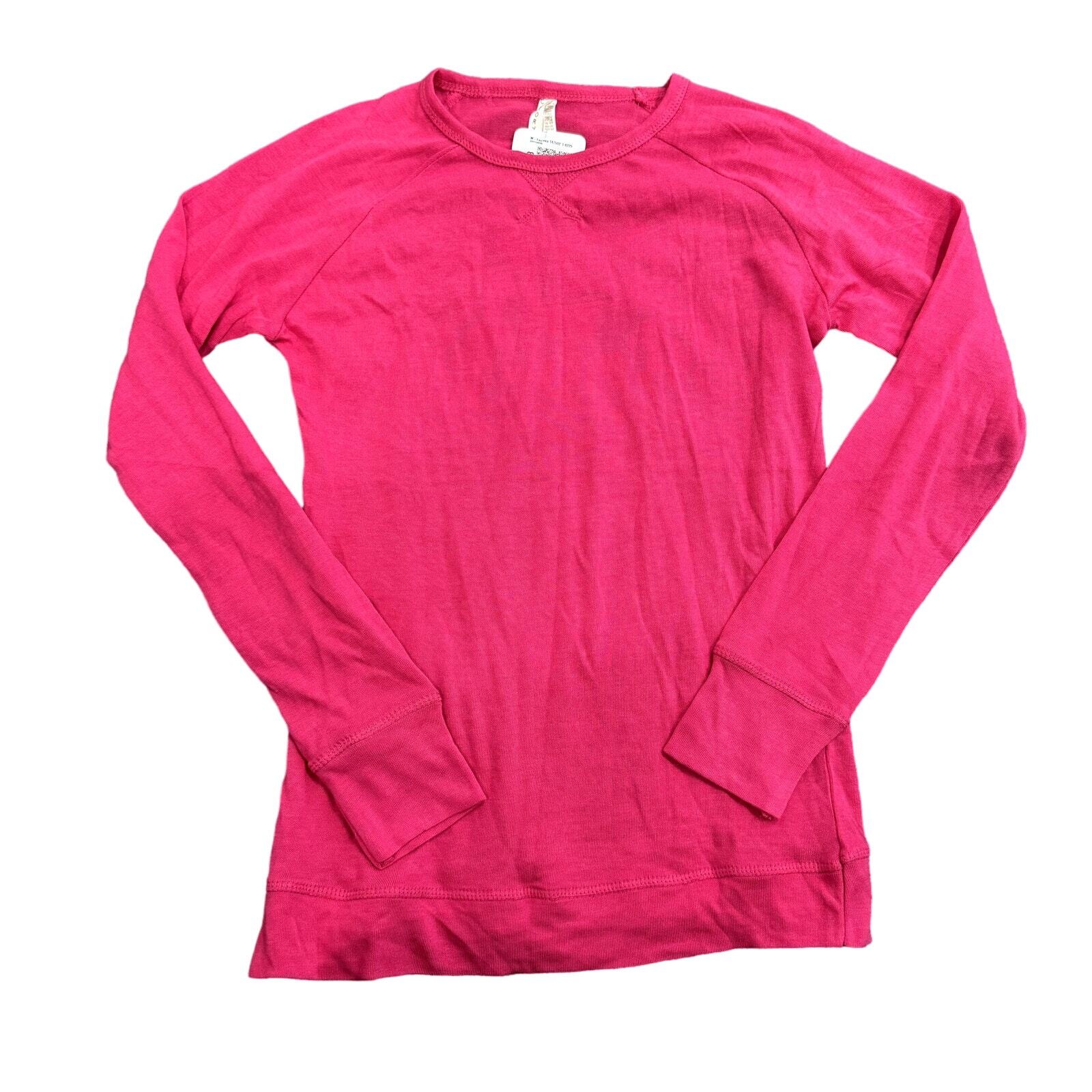 Col Story Long Sleeve T-Shirt in Pink, Size M