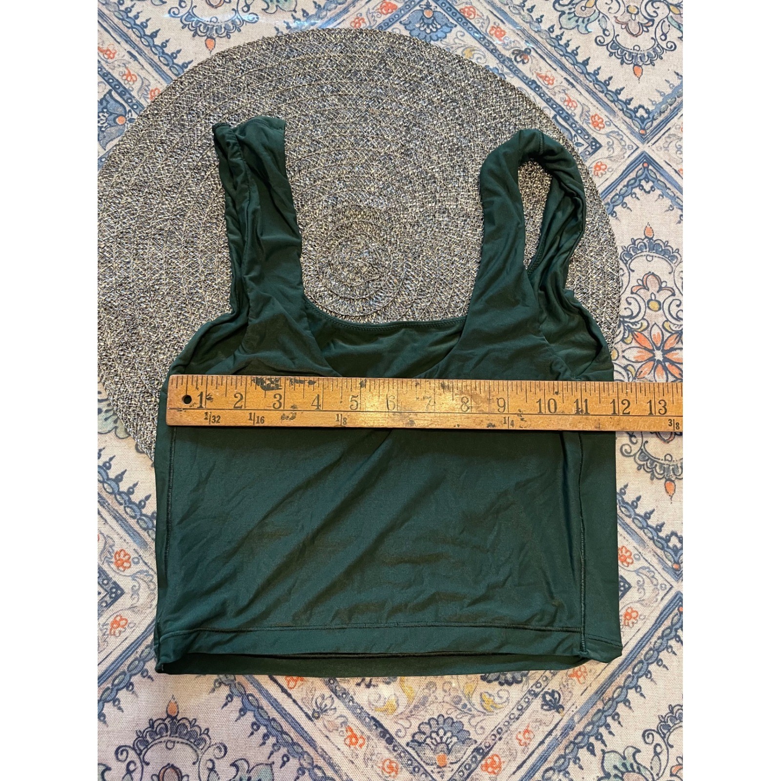 Smoothez by Aerie Green Scoop Neck Tank Top Womens Size Medium Camisole Layering