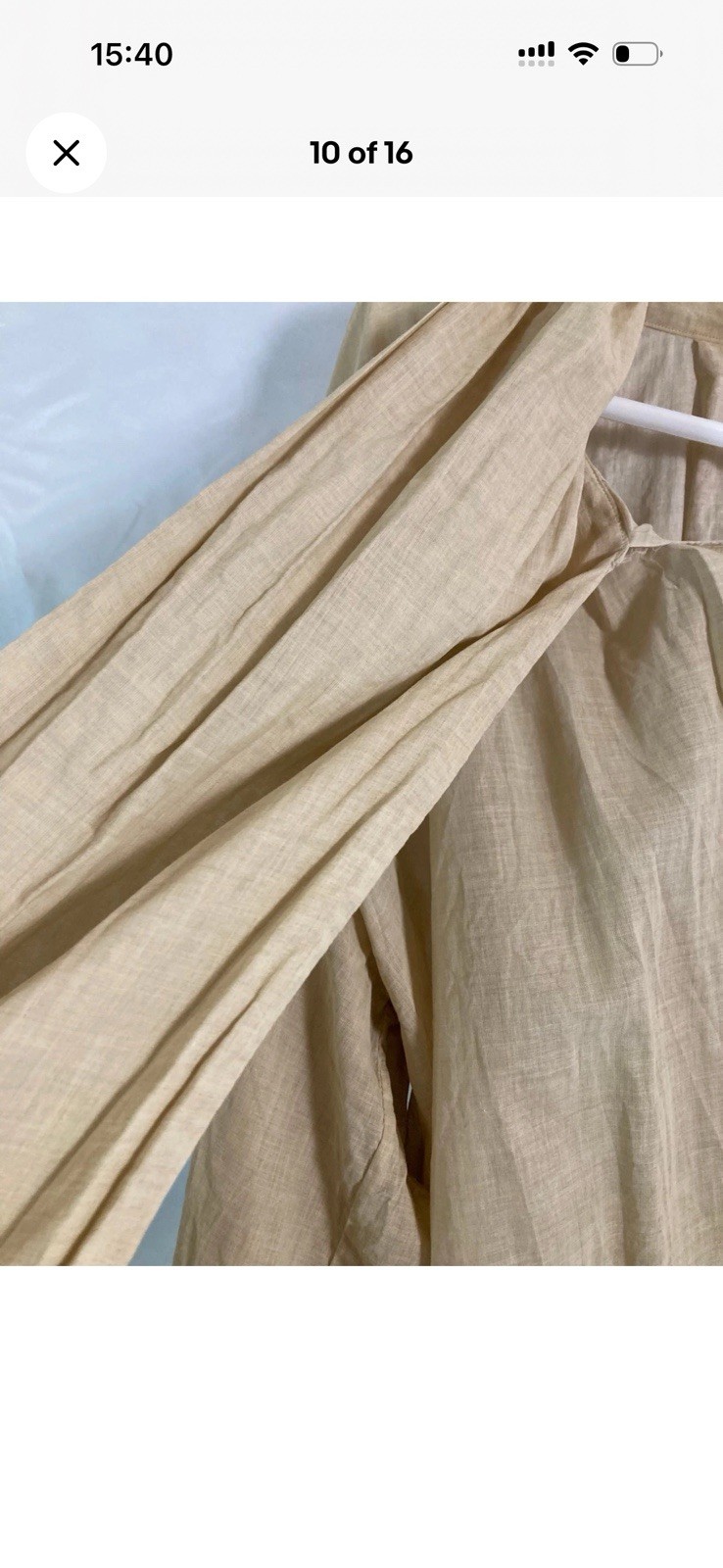 Vintage Dries Van Noten Oversized Blouse Attached Scarf Sash | Made in Italy