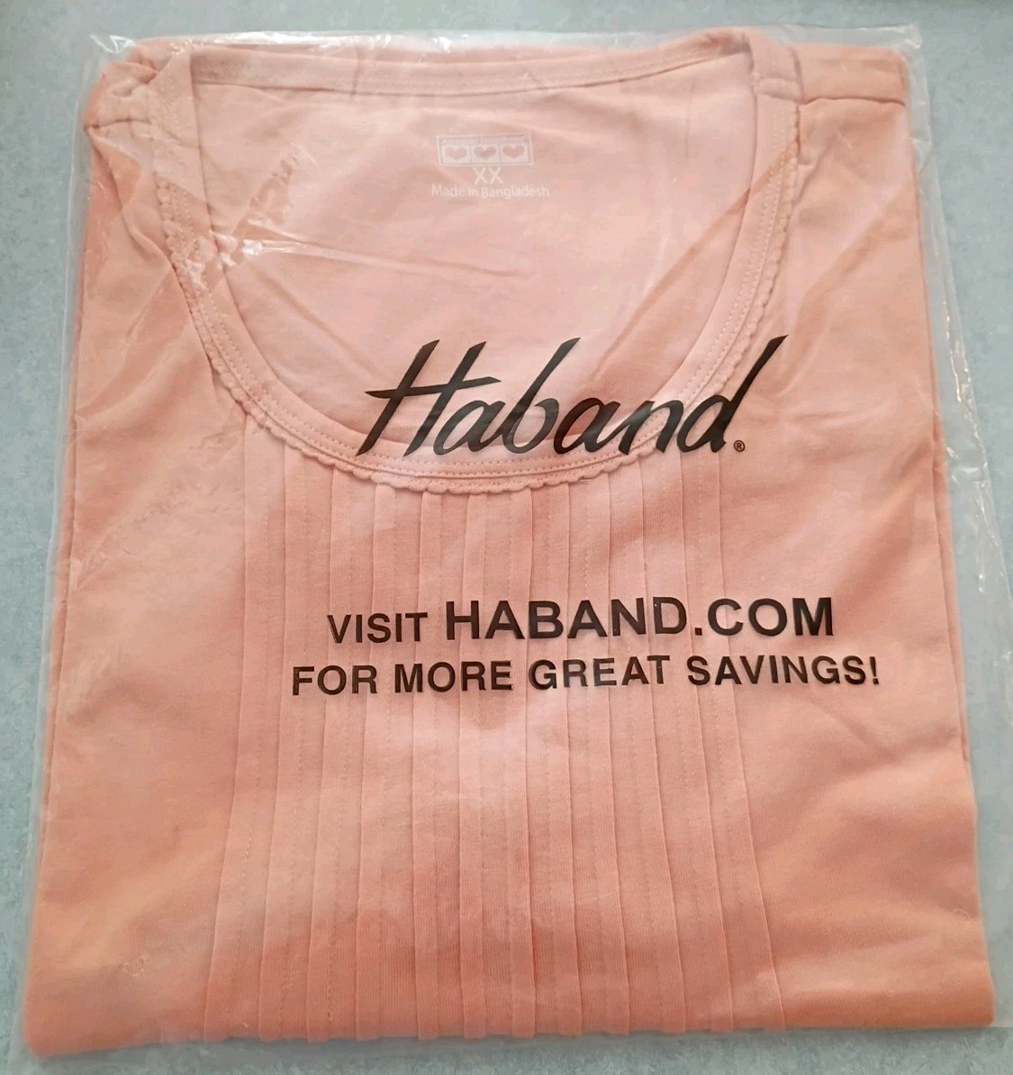 BLAIR Haband American Sweetheart Women’s 2XL Coral Pintuck Blouse Top #BCJ