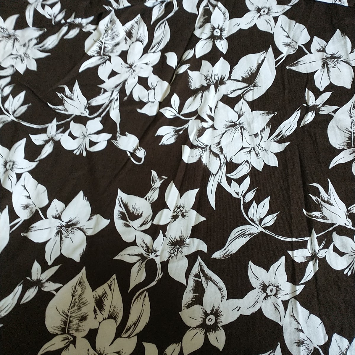 LIZ CLAIBORNE Shift Dress 3x Brown white Floral Short Sleeve T Shirt Pencil