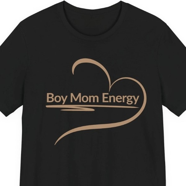 Boy Mom Energy Shirt Cute Boy Mom Gift Mothers Day Heart Mom Life T-Shirt