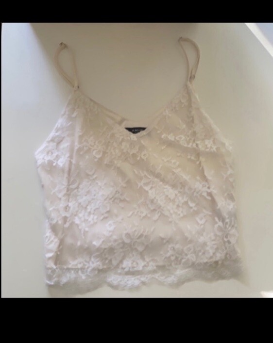 GUIZIO Micro Cardigan & Amiri Lace tank XS bundle