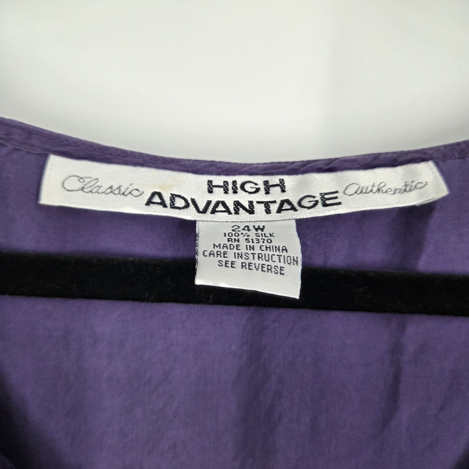 VTG High Advantage Button Ruffle Blouse Ruffle V-Neck 24 Silk Cottage Peasant