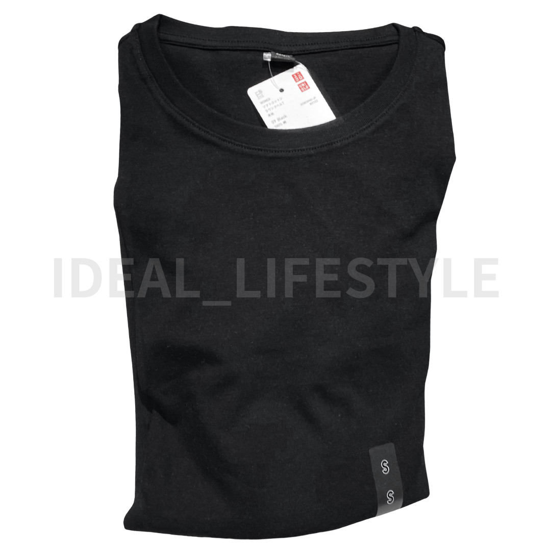 UNIQLO Soft Cotton Round Hem T-Shirt S-3XL Long-Sleeve Relaxed Women 481484 NWT