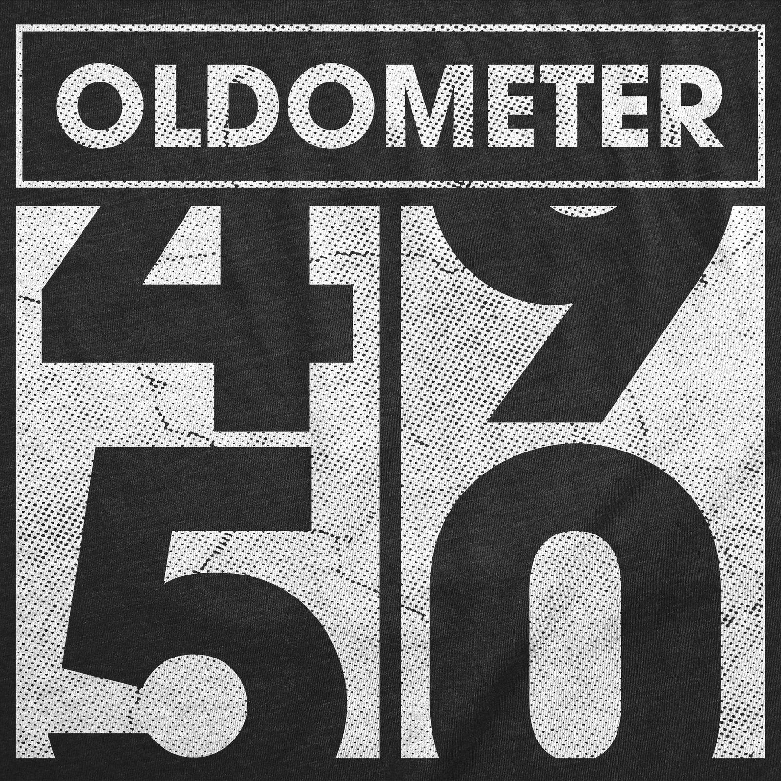 Womens Funny T Shirts Oldometer 49 to 50 Sarcastic Old Person Graphic Novelty