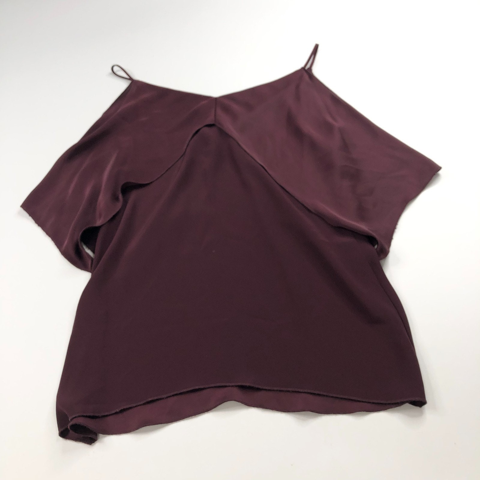 Bailey 44 Small Womens Layered Tiered Pullover Button Top Blouse Red MINT HRJ