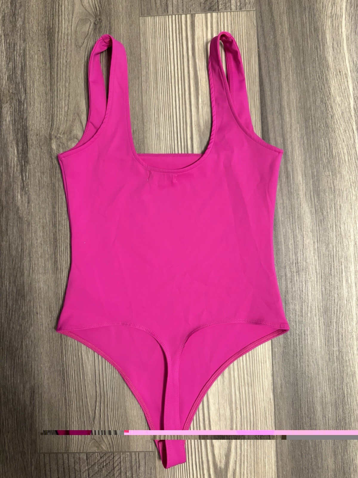 Sculpting Modern Tank GOOD AMERICAN Hot Pink Thong Bodysuit Sz 3 Smooth & Sculpt