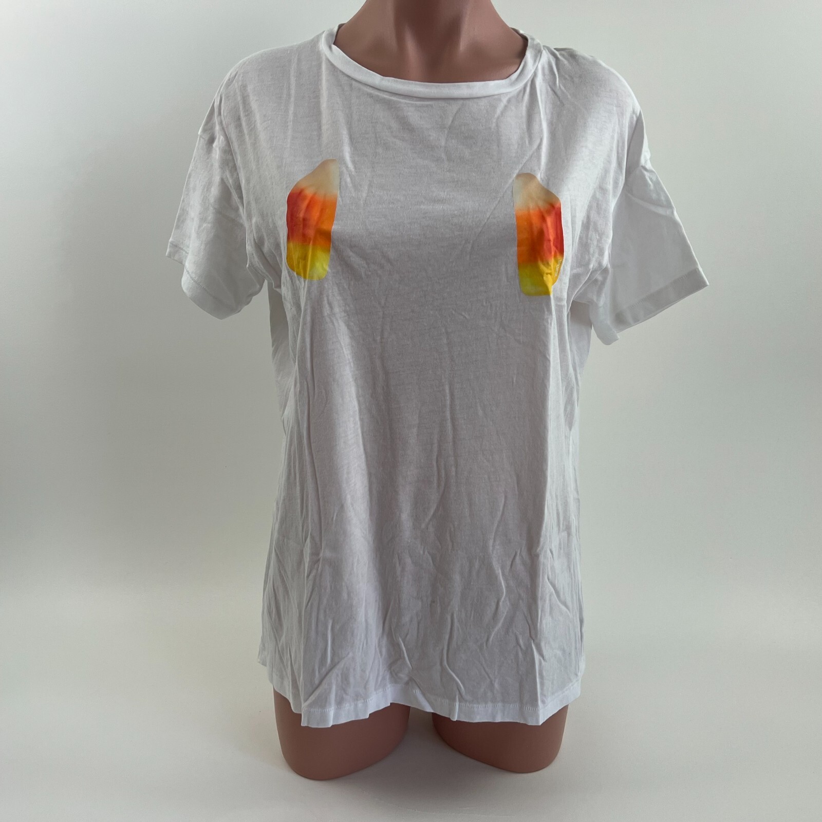 Victoria’s Secret PINK Short Sleeve Round Neck T-Shirt White Size XS NWT