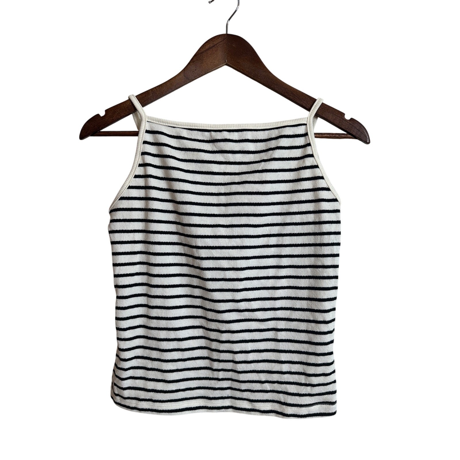 The Frankie Shop Striped Bateau Neckline Top Adjustable Strap Womans M/L NWOT