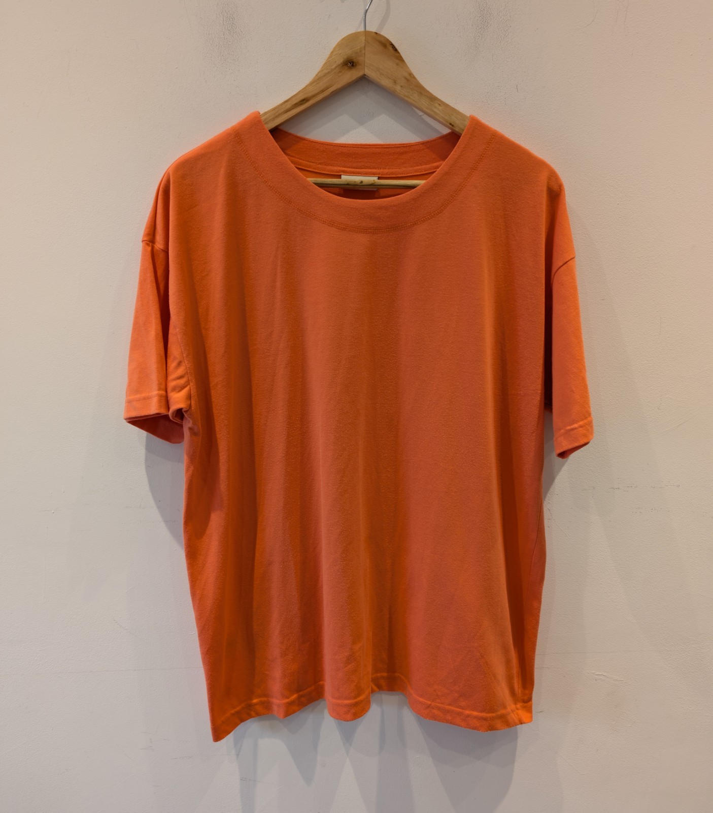 Isabelle Orange T-Shirt XL Short Sleeve Crew Neck Casual Polyester Cotton Blend