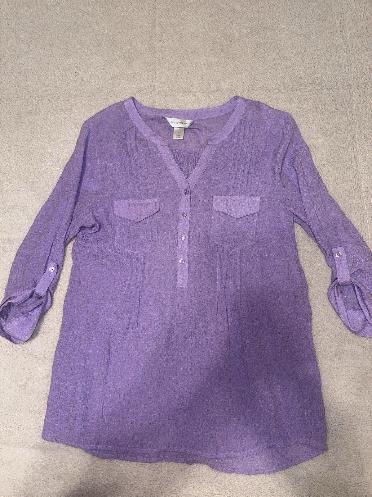 Christopher And Banks linen Top Med