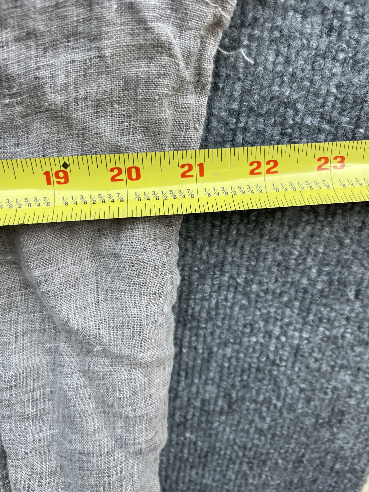 Meo Meli Shirt Womens Large Gray Linen Button Front Made in Italy Long Sleeve