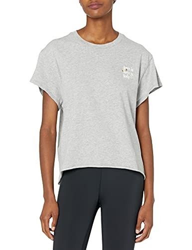 Bandier x Sincerely Jules The Aster Tee T-Shirt Heather Grey Embroidered Size XS