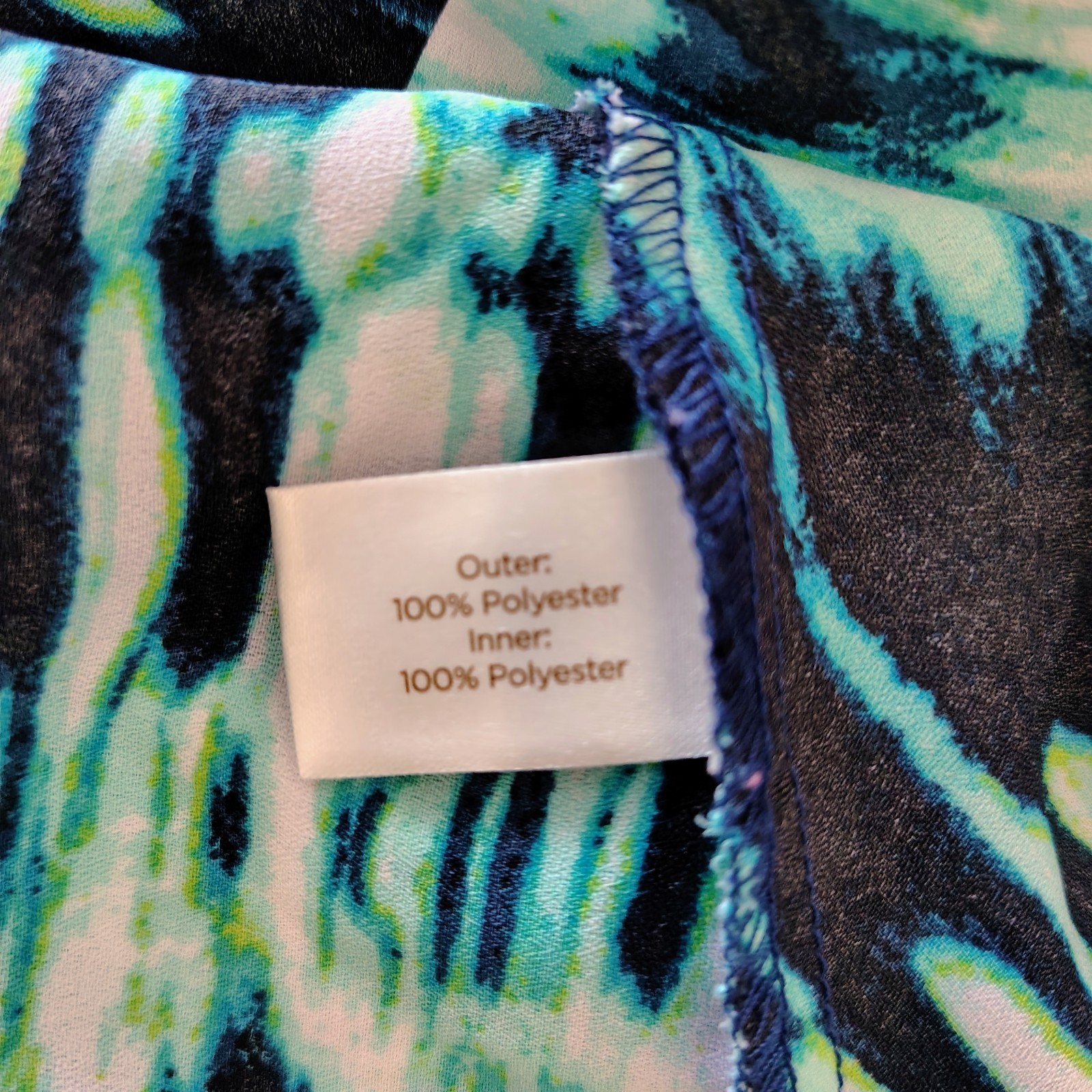 Decree Halter Shirt Womens Extra Small Tie Dye print Layers Sleeveless