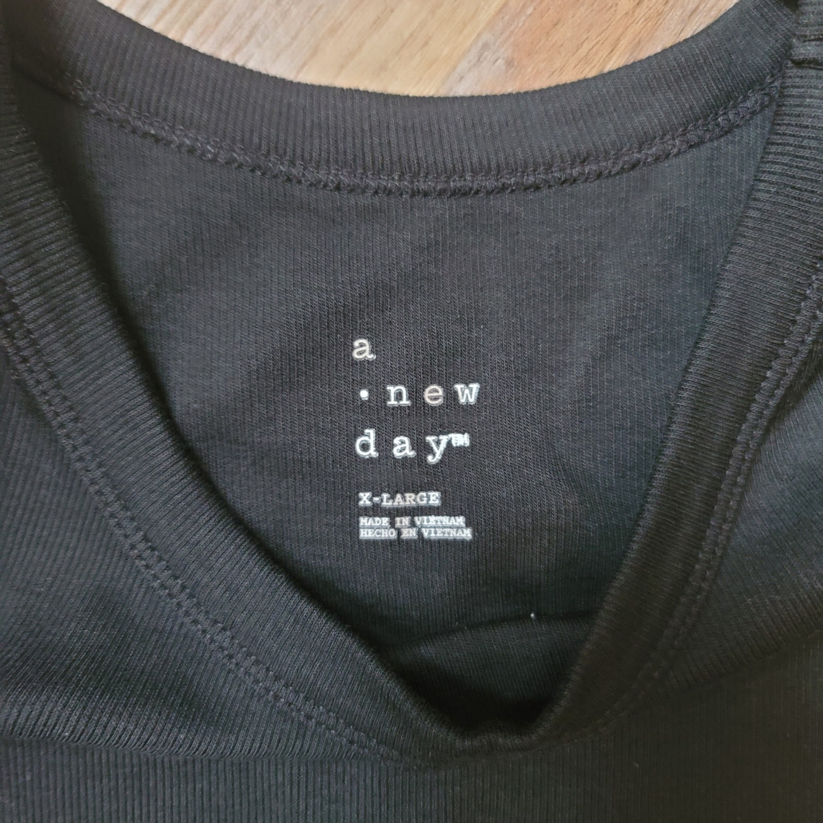 A New Day Cotton Modal Knit Black Crew Neck Sleeveless T-Shirt Women’s XL (B2)