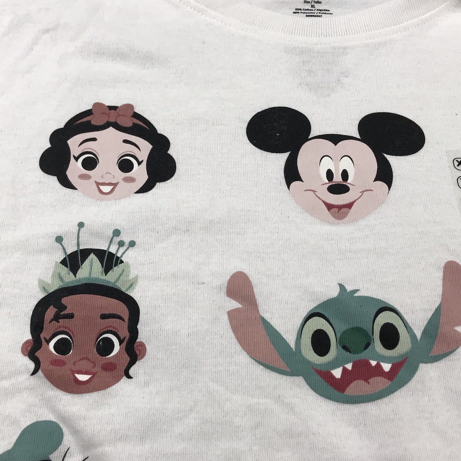 Disney Pixar Shirt Womens XL White 100 Years Of Wonder Short Sleeves Tee NWT