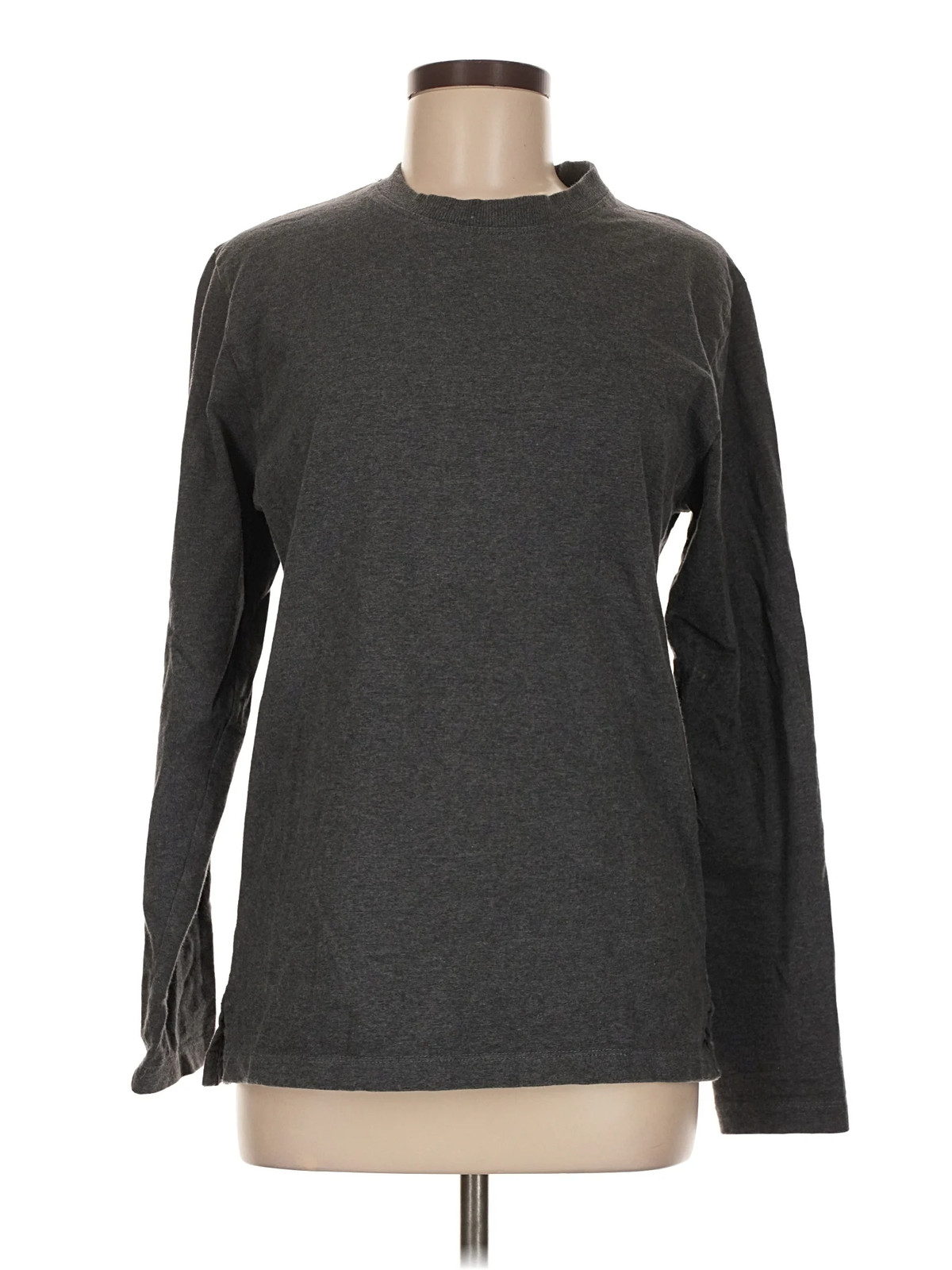 KOTN Women Gray Long Sleeve T-Shirt M